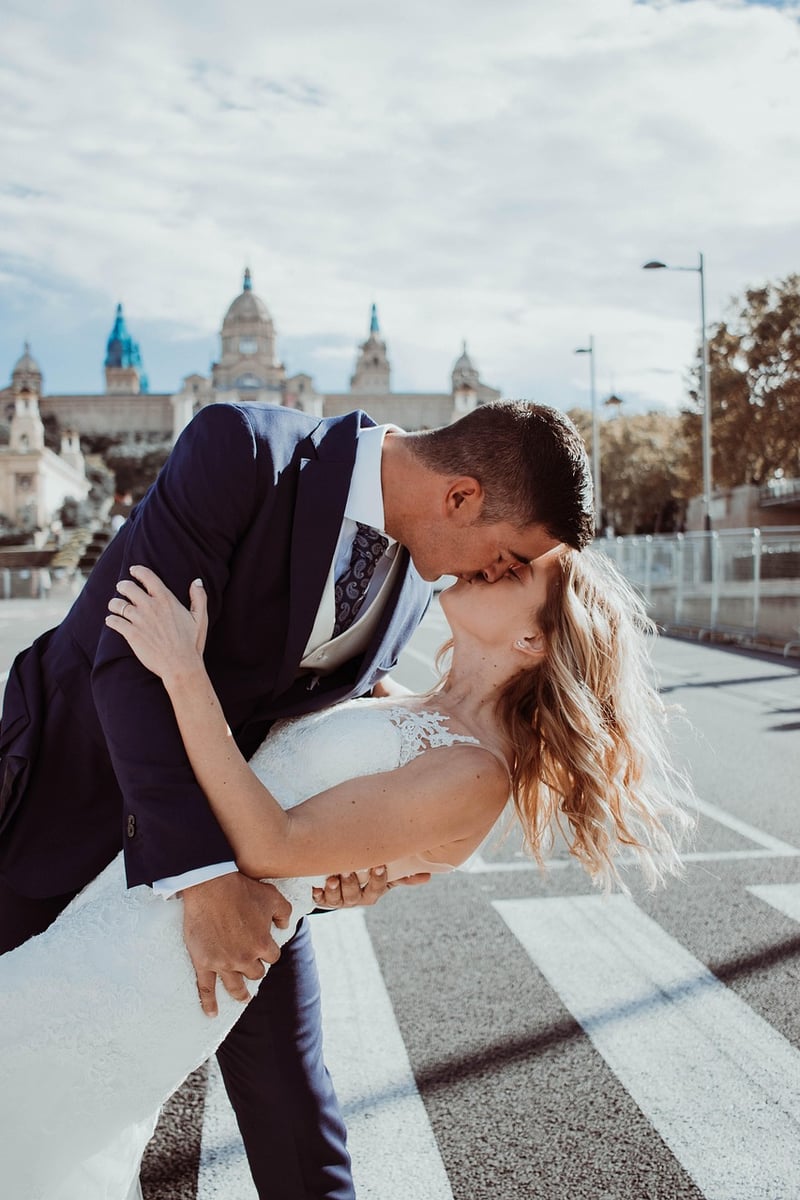 Bride in a romantic wedding gown